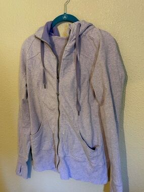 Lululemon light Lavender full zip scuba size 10